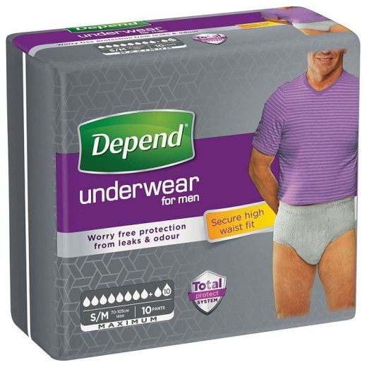 Depend Pants For Men Maximum Small / Medium Depend Pants For Men Maximum Small / Medium