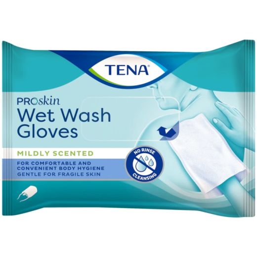 Tena Wet Wash Glove (licht parfum)
