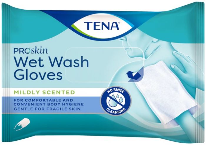Tena Wet Wash Glove (licht parfum)