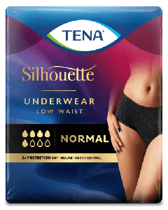 Tena Silhouette Normal Noir - lage taille - Medium