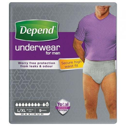 Depend Pants For Men Maximum Large / Extra Large Depend Pants For Men Maximum Large / Extra Large