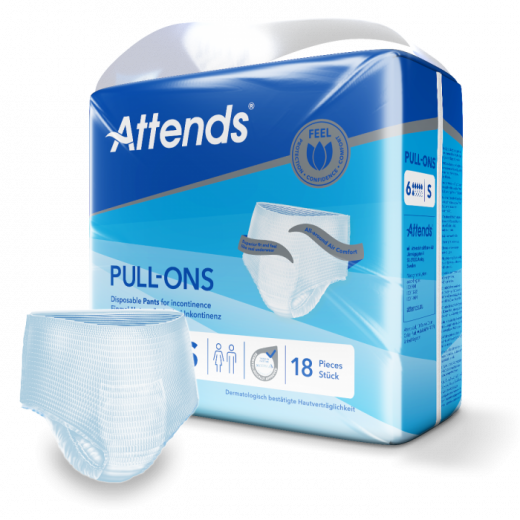 Attends Pull-Ons Plus 6 S