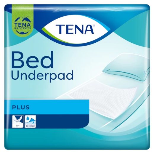 Tena Bed Onderlegger Plus - 60 x 60 cm - 40 st. Tena Bed Onderlegger Plus - 60 x 60 cm - 40 st.